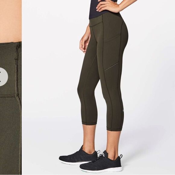 Lululemon Speed Up Crop *21"
Dark Olive - Picture 1 of 13